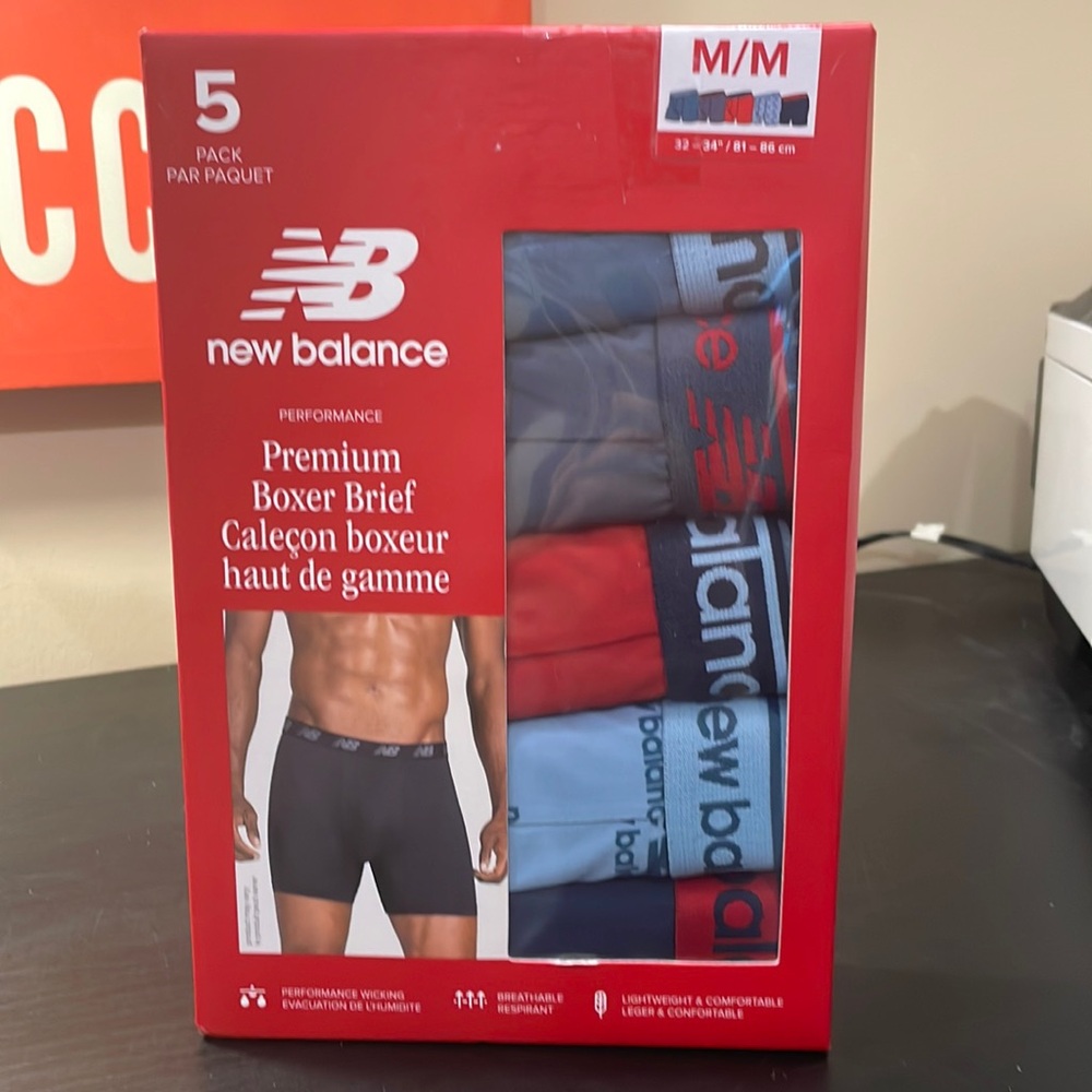 🆕New Balance Premium Boxer Brief x5